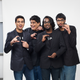 Rohan Joshi, Tanmay Bhat, Ashish Shakya and Gursimran Khamba (from left).